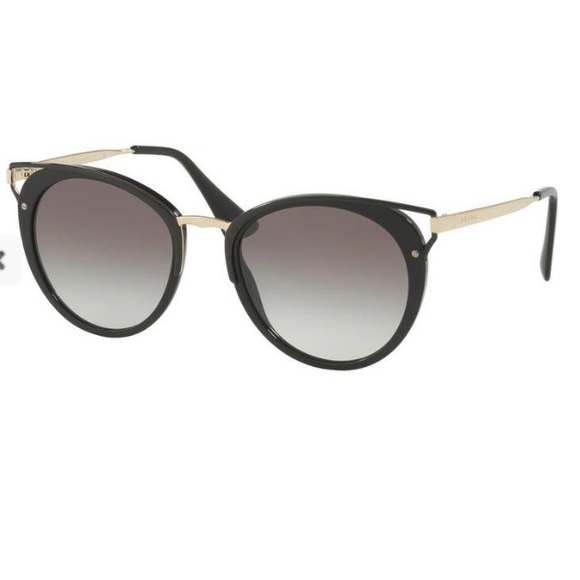 Prada Women’s Catwalk 66TS 1AB0A7 Sunglasses - Black/grey gradient - Picture 12 of 12